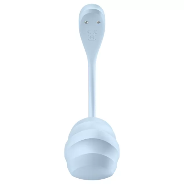 Satisfyer Smooth Petal - tragbares app-gesteuertes Vibro-Ei (blau)