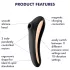 Satisfyer Dual Kiss - Akku-Vibrator für Vagina & Klitoris (schwarz)