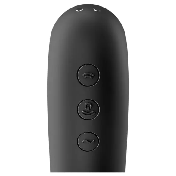 Satisfyer Dual Kiss - Akku-Vibrator für Vagina & Klitoris (schwarz)