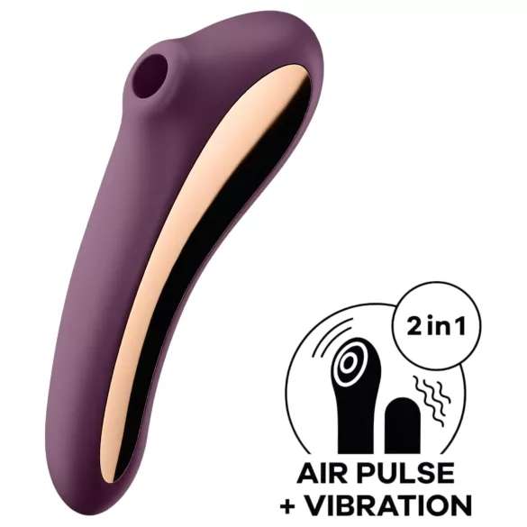 Satisfyer Dual Kiss - 2-in-1 Vaginal- und Klitorisstimulator (lila)