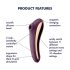 Satisfyer Dual Kiss - 2-in-1 Vaginal- und Klitoris-Vibrator (Lila)