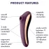 Satisfyer Dual Kiss - 2-in-1 Vaginal- und Klitorisstimulator (lila)