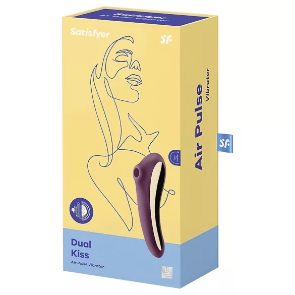 Satisfyer Dual Kiss - 2-in-1 Vaginal- und Klitorisstimulator (lila)