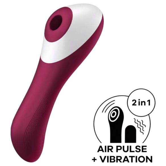 Satisfyer Dual Crush - Akku Vibrator für G-Punkt & Klitoris (Rot)