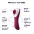 Satisfyer Dual Crush - Akku Vibrator für G-Punkt & Klitoris (Rot)