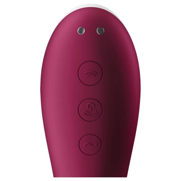 Satisfyer Dual Crush - Akku Vibrator für G-Punkt & Klitoris (Rot)