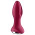 Satisfyer Rotator Plug 2 - Wiederaufladbarer Analdildo mit Perlen (Rot)