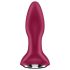 Satisfyer Rotator Plug 2 - Wiederaufladbarer Analdildo mit Perlen (Rot)