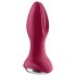 Satisfyer Rotator Plug 2 - Wiederaufladbarer Analdildo mit Perlen (Rot)
