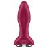 Satisfyer Rotator Plug 2 - Wiederaufladbarer Analdildo mit Perlen (Rot)