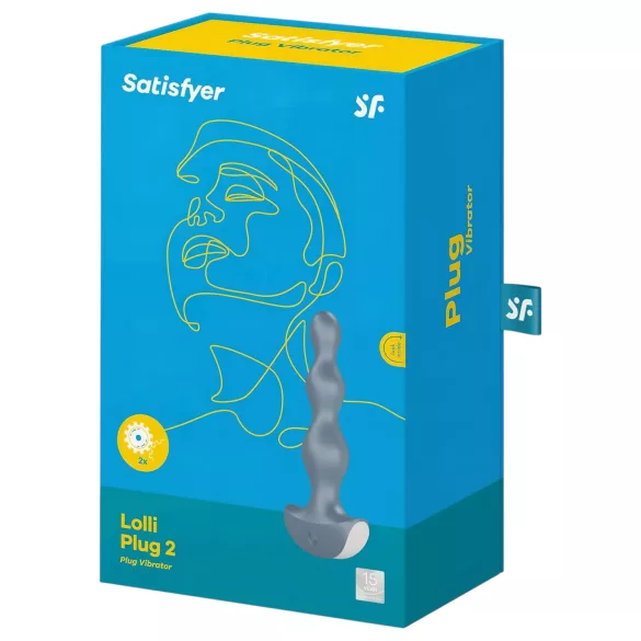 Satisfyer Lolli-Plug 2 - Akku, wasserdichter Analvibrator (grau)