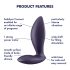 Satisfyer Power Plug - Intelligenter Anal-Vibrator (Lila)