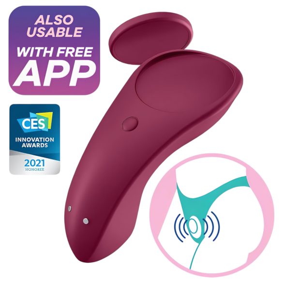 Satisfyer Sexy Secret - smarter wasserfester Slip-Vibrator (rot)