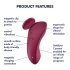 Satisfyer Sexy Secret - smarter wasserfester Slip-Vibrator (rot)