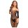 Penthouse Dreamy Diva - Zickzack-Carmen-Overall (schwarz) - XL