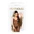 Penthouse Love on Fire - Langes, glitzerndes, durchsichtiges Kleid mit Tanga (schwarz)