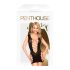 Penthouse Flame on the Rock - Netz-Minikleid (schwarz) - XL