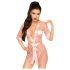 Penthouse Midnight Mirage - Satin-Morgenmantel und Tanga (Pink)