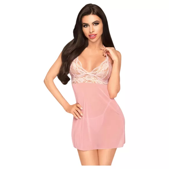 Penthouse Bedtime Story - Nachthemd & String (pink)