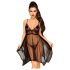 Penthouse Naughty Doll - Spitzenkleid & String (Schwarz)