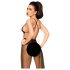 Penthouse Best Forplay - Spitzen-Body mit Tülltuch (schwarz) - L/XL