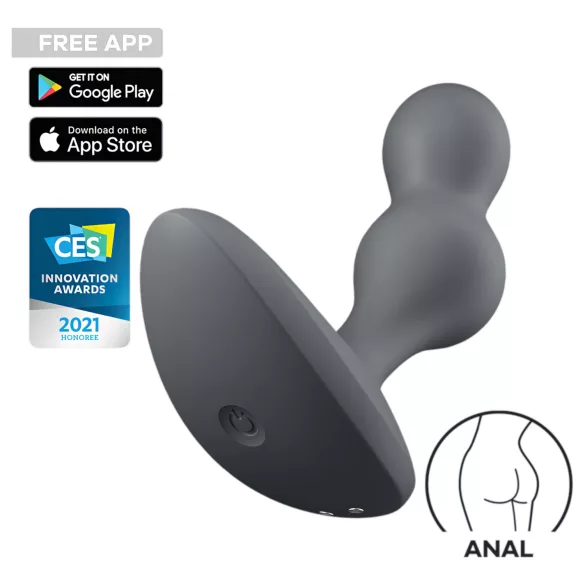 Satisfyer Deep Diver - App-gesteuerter Analvibrator (grau)