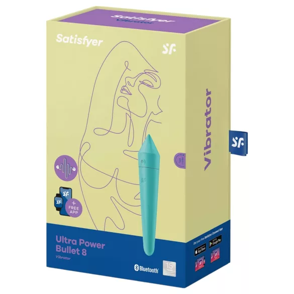 Satisfyer Ultra Power Bullet 8 - App-gesteuerter Vibrator (grün)