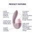 Satisfyer Supernova - Akku, Luftwellen 2in1 Vibrator (Rosa)