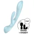 Satisfyer Triple Oh - Akku-Klitorisvibrator mit Arm (blau)