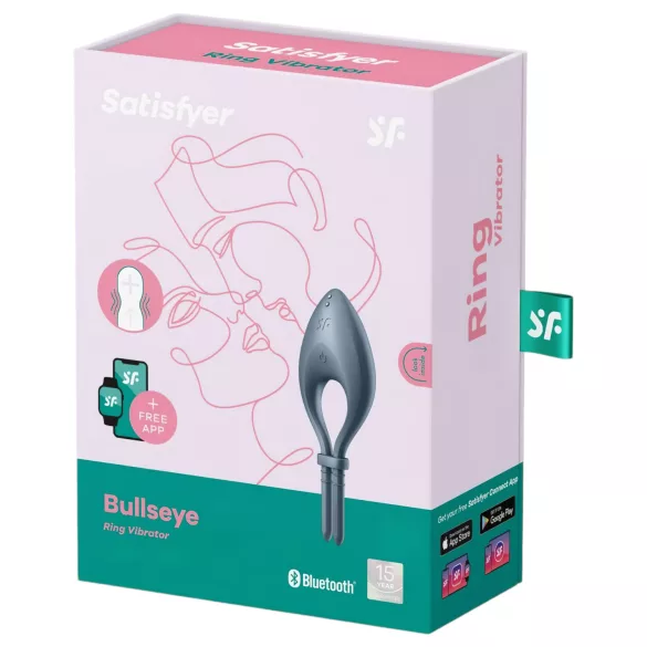 Satisfyer Bullseye - Smarter vibrierender Penisring (grau)