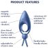 Satisfyer Sniper - Akku Penisring mit Vibration (blau)