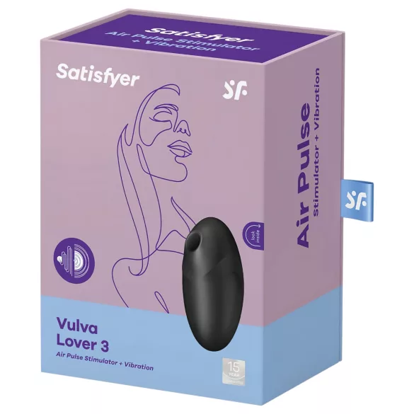 Satisfyer Vulva Lover 3 - Luftwellen-Klitorisstimulator (schwarz)