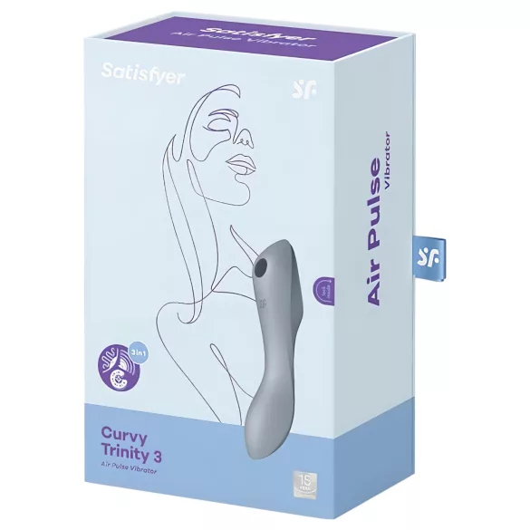 Satisfyer Curvy Trinity 3 - Wellen- & Vibrationspleasure 2in1 (grau)