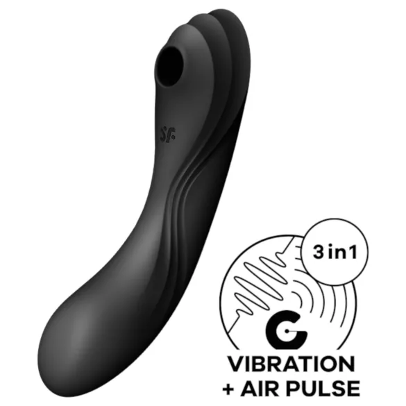 Satisfyer Curvy Trinity 4 - Luftwellen 2-in-1 Vibrator (schwarz)