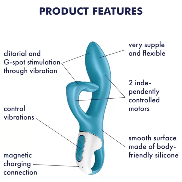 Satisfyer Embrace Me - Akku-Klitoris-Arm Vibrator (türkis)