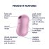 Satisfyer Cotton Candy - wiederaufladbarer Luftdruck-Klitorisstimulator (Lila)
