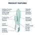 Satisfyer Air Pump Bunny 5 - Intelligenter Pumpvibrator (Mintgrün)