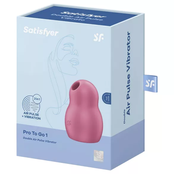 Satisfyer Pro To Go 1 - Akku, Luftwellen-Klitorisreizgerät (rot)