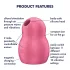 Satisfyer Pro To Go 1 - Akku, Luftwellen-Klitorisreizgerät (rot)