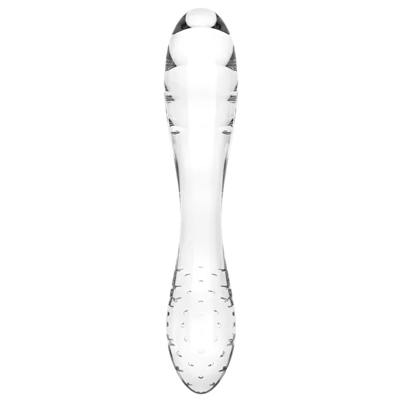 Satisfyer Dazzling Crystal 1 - beidseitiger Glasdildo (transparent)