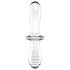 Satisfyer Double Crystal - doppelseitiger Glas-Dildo (transparent)