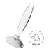 Satisfyer Sparkling Crystal - gerippter Glasdildo (transparent)