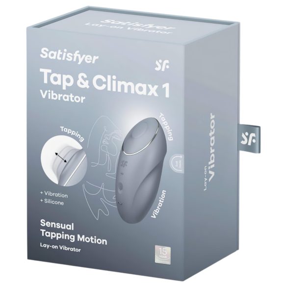 Satisfyer Tap & Climax 1 - 2in1 Klitoris-Vibrator (grau)