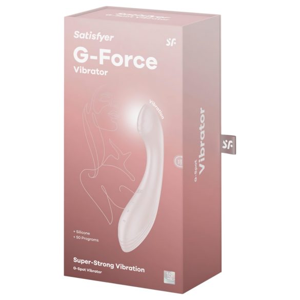 Satisfyer G-Force - wiederaufladbarer, wasserdichter G-Punkt Vibrator (Beige)