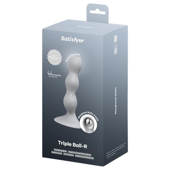 Satisfyer Triple Ball-R - Perlendildo (grau)