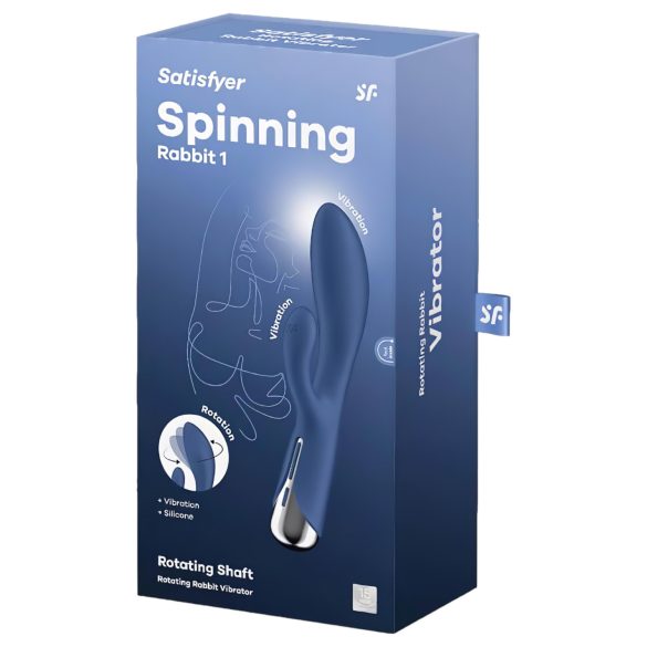 Satisfyer Spinning Rabbit 1 - rotierender Klitoris-Vibrator (blau)
