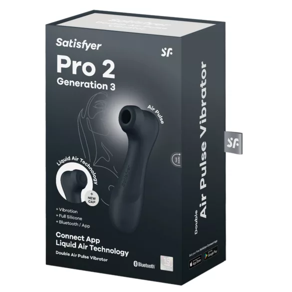 Satisfyer Pro2 Gen3 - App-gesteuerter Druckwellen‑Vibrator für die Klitoris (dunkelgrau)