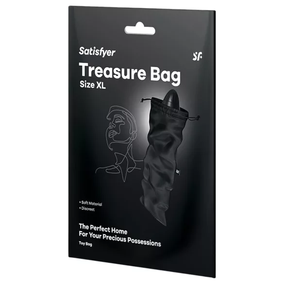 Satisfyer Treasure Bag XL - Aufbewahrungstasche - groß (schwarz)