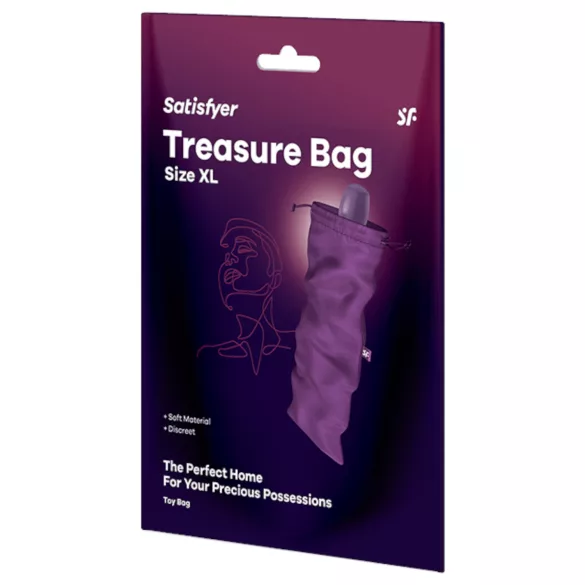 Satisfyer Treasure Bag XL - diskrete Aufbewahrungstasche für Sexspielzeug (lila)