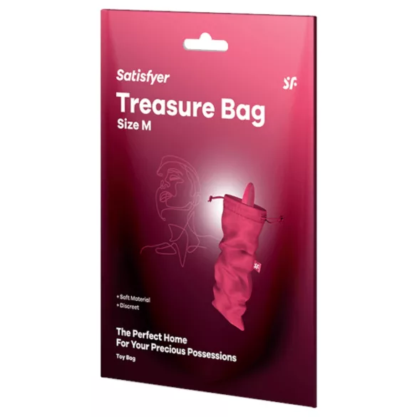 Satisfyer Treasure Bag M - diskrete Aufbewahrungstasche für Sexspielzeug (pink)